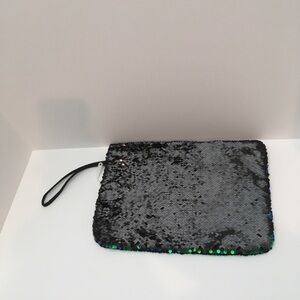 Morgan home fashion black and green sequins water resistant beach case